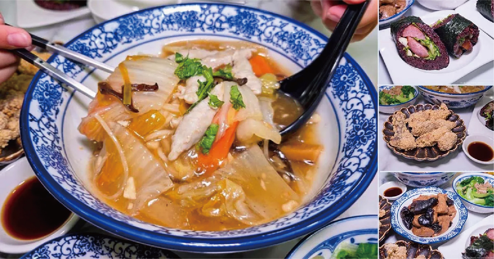台南福樓新品牌「卷麵」開吃!土魠魚羹麵、麻油豬肉飯卷、香腸飯卷一次吃,台式魯麵搭配現炸土魠魚,還有超特別炸海苔米糕卷、酥炸南瓜片